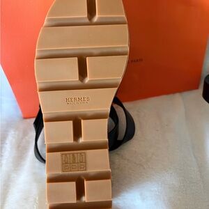 Hermès Black Sandals